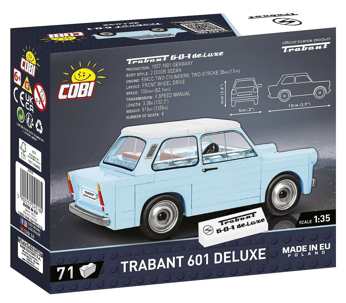 Cobi 24516 – Trabant 601 Deluxe - Kipamo