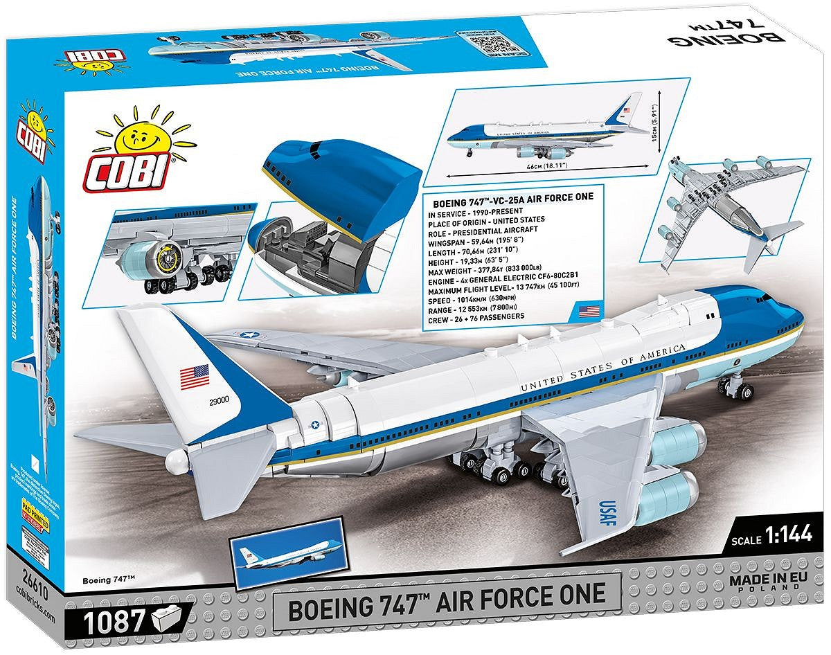 Cobi 26610 - Boeing 747 Air Force One - Kipamo