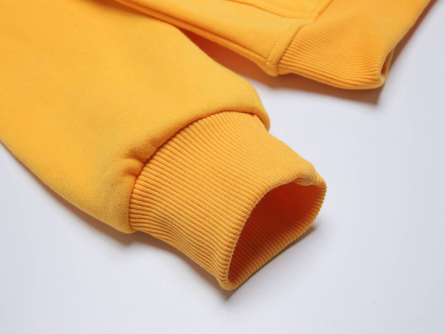 Kids Kinder Basic Hoodie Pullover Gelb Kapuze Sweater 92-158 - Kipamo