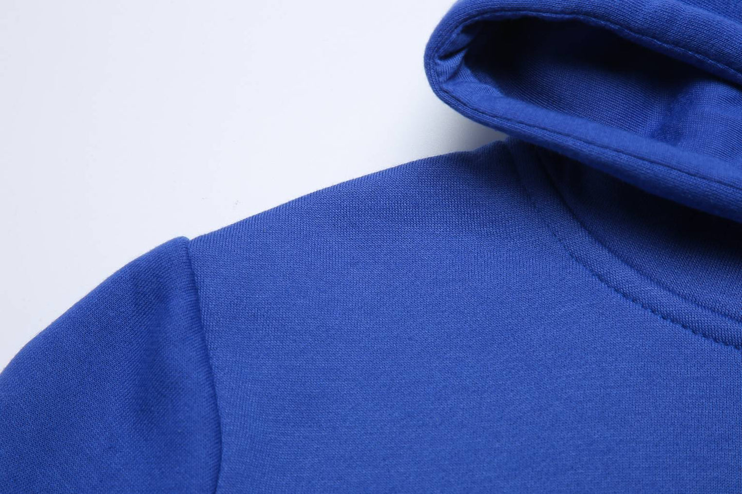 Kids Kinder Basic Hoodie Pullover Blau Kapuze Sweater 92-158 - Kipamo
