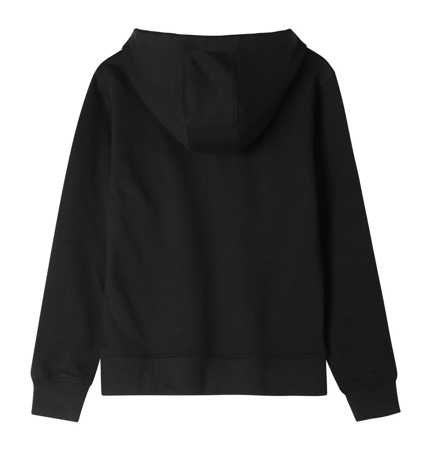 Kids Kinder Basic Hoodie Pullover Kapuzenpullover Schwarz ohne Druck 134-164 - Kipamo