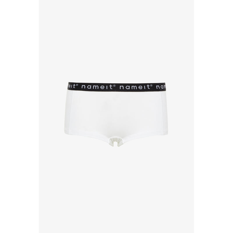 Name It Panties Weiß Unterhosen nameit Unterwäsche 2 Paar Logo Baumwolle