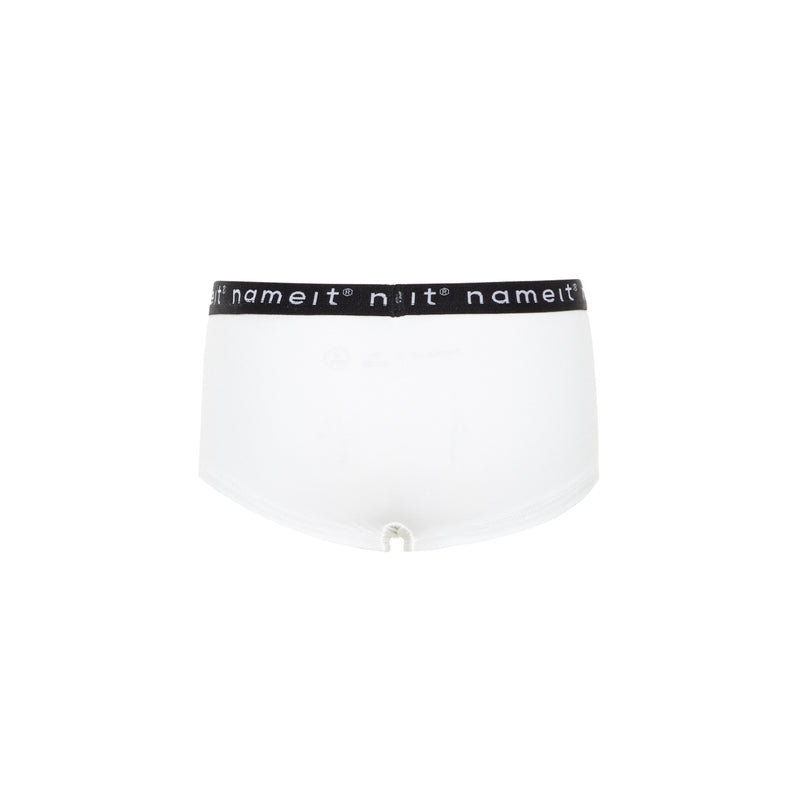 Name It Panties Weiß Unterhosen nameit Unterwäsche 2 Paar Logo Baumwolle