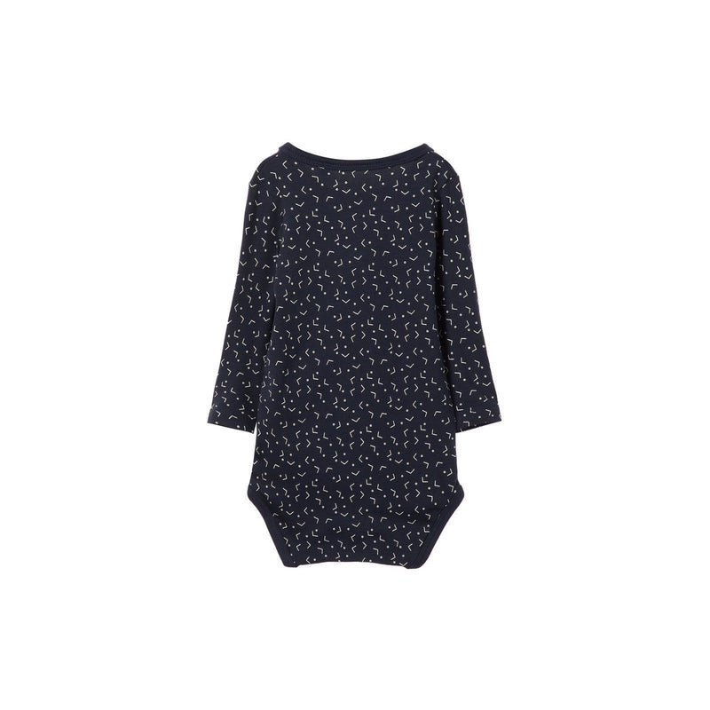 Name It Baby Wickelbody nameit Strampler Langarm Dark Sapphire Bio Unisex Größen 50 - 74