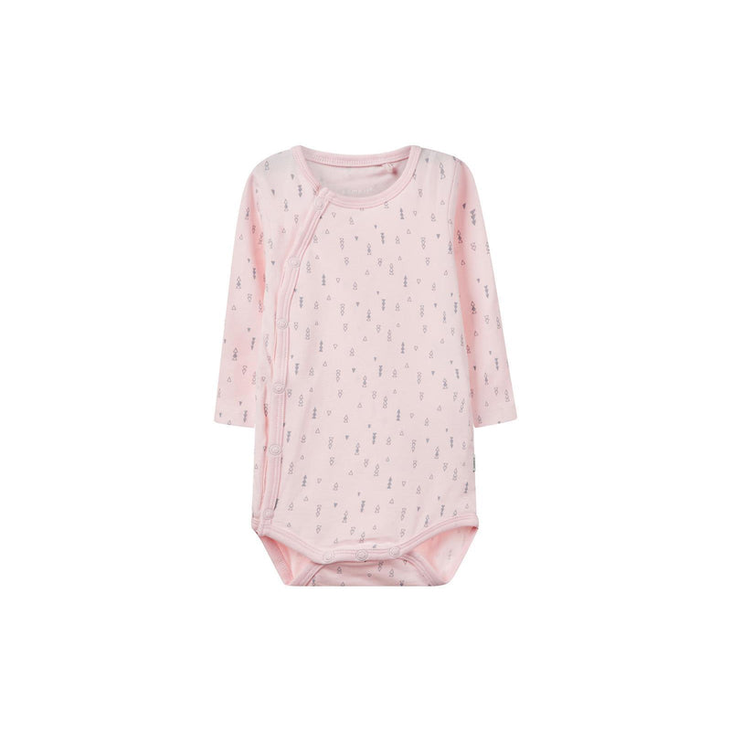 Name It Baby Wickelbody nameit Strampler Langarm Ballerina Rosa Bio Mädchen Größen 50 - 74