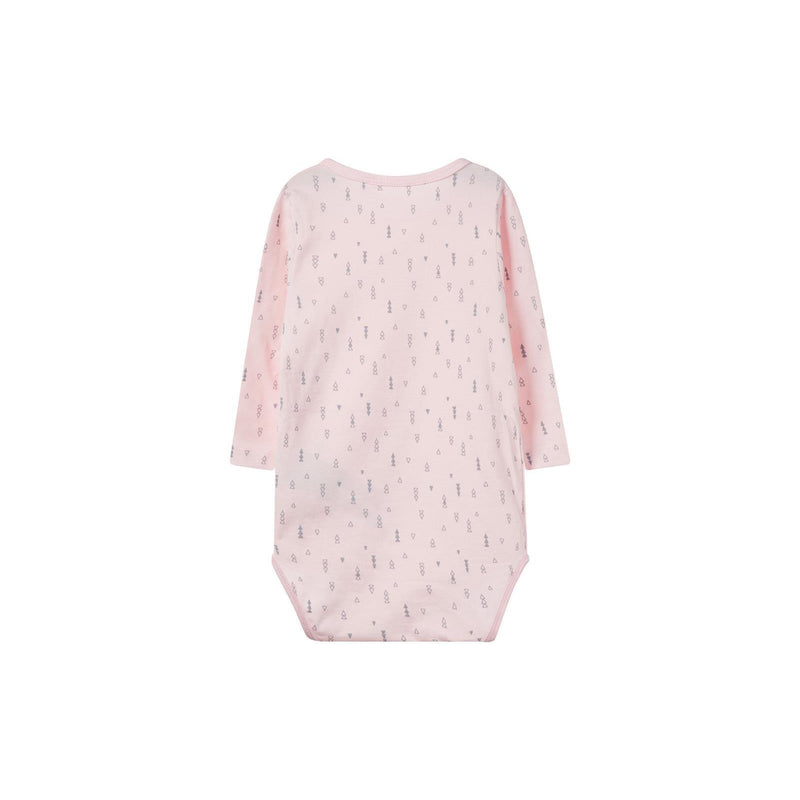 Name It Baby Wickelbody nameit Strampler Langarm Ballerina Rosa Bio Mädchen Größen 50 - 74