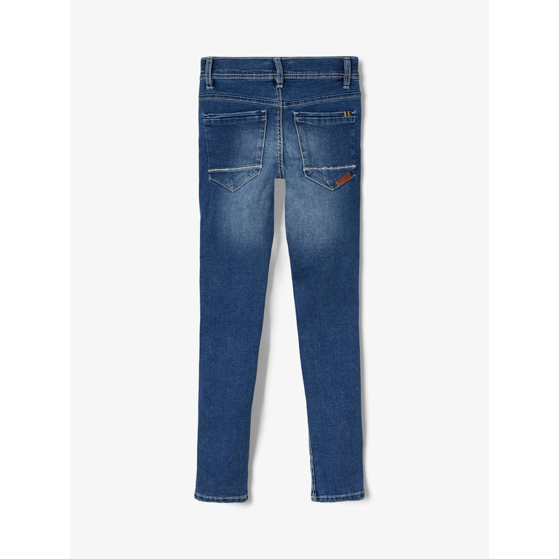 Name It Jeans Kinder Unisex Stretch nameit Skinny Schnitt Blau Blue verstellbarer Bund