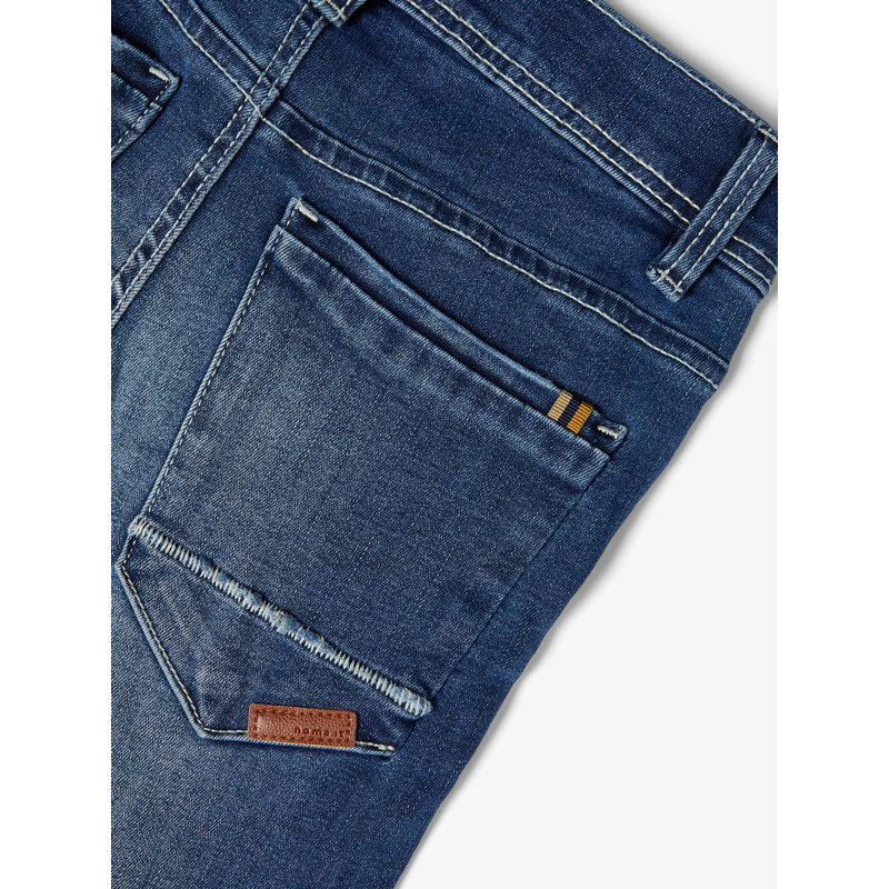 Name It Jeans Kinder Unisex Stretch nameit Skinny Schnitt Blau Blue verstellbarer Bund