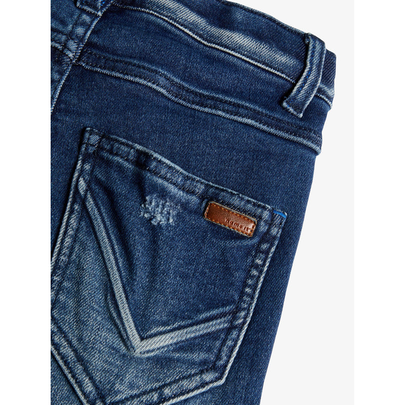 Name It Extra Slim Fit Jeans nameit Unisex Stretch Dark Blue Denim verstellbarer Bund