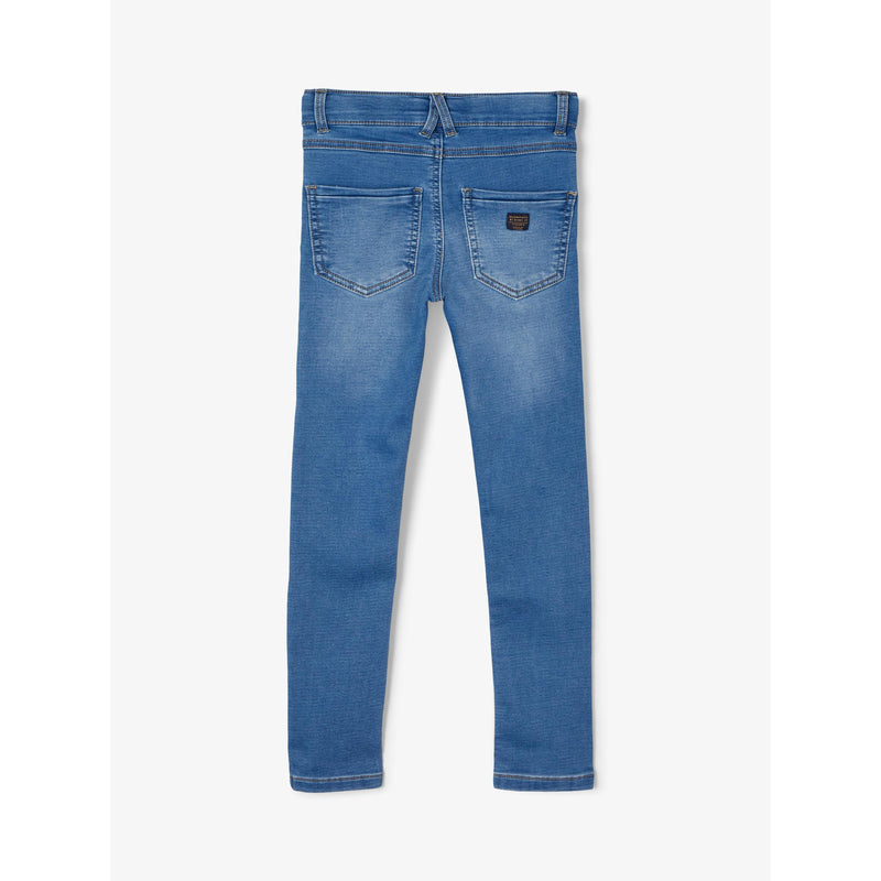 Name It Jeans Unisex Stretch Skinny nameit Medium Blue verstellbarer Bund Bio-Baumwolle