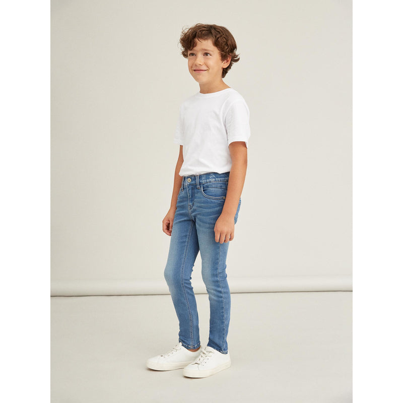 Name It X-Slim Extra-Slim Fit Jeans nameit Unisex Stretch-Denim verstellbarer Bund