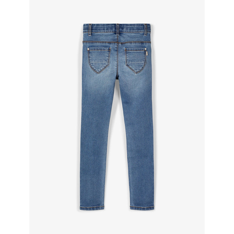 Name It Jeans Mädchen Stretch nameit Blau Trashlook Blue Denim Verstellbarer Bund