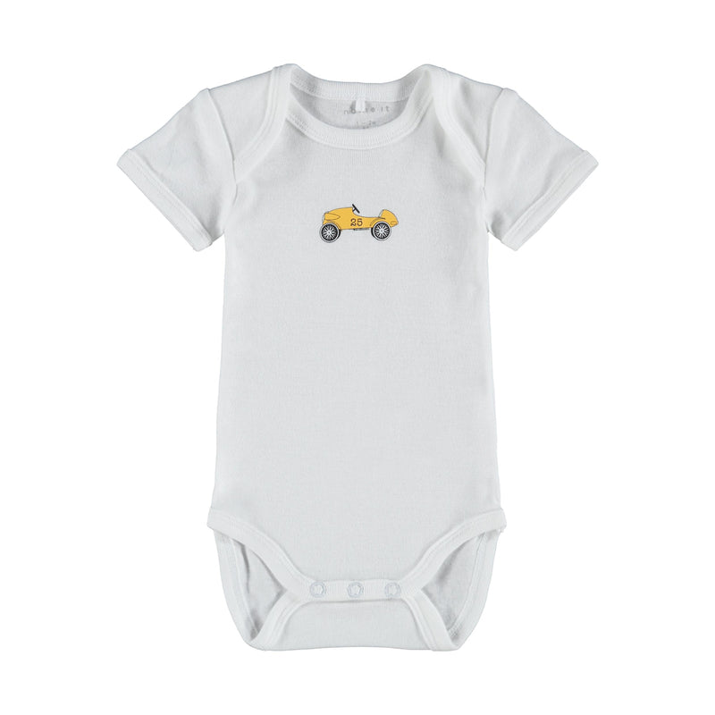 Name It 3 Paar Babybody Autos Dusty Blue nameit Strampler Langarm Body Größen 50 bis 98