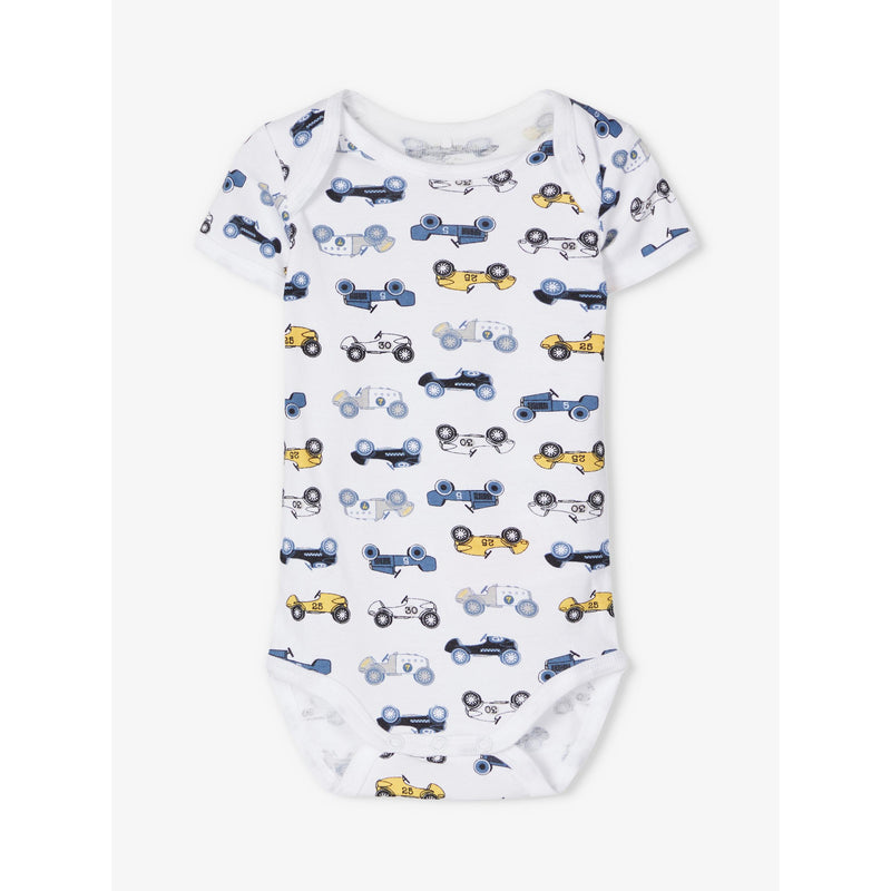 Name It 3 Paar Babybody Autos Dusty Blue nameit Strampler Langarm Body Größen 50 bis 98