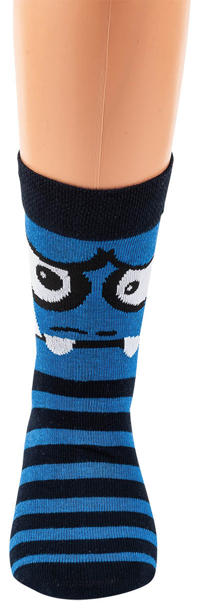 Socken Strumpf 3 Paar Kinder Unisex lustige Gesichter Motive Mädchen Jungen