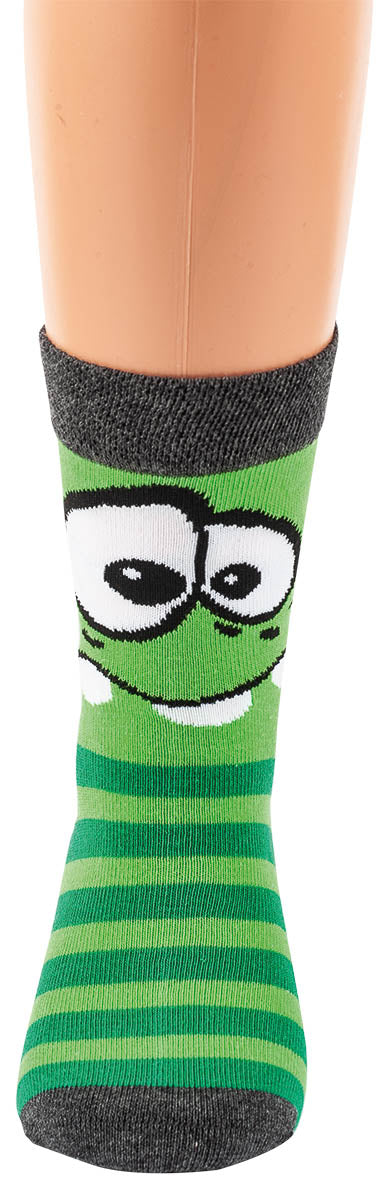Socken Strumpf 3 Paar Kinder Unisex lustige Gesichter Motive Mädchen Jungen