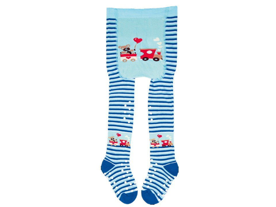 Krabbel Strumpfhose Baby Kleinkind ABS Anti Rutsch Größen 74 bis 92 Hellblau Rosa
