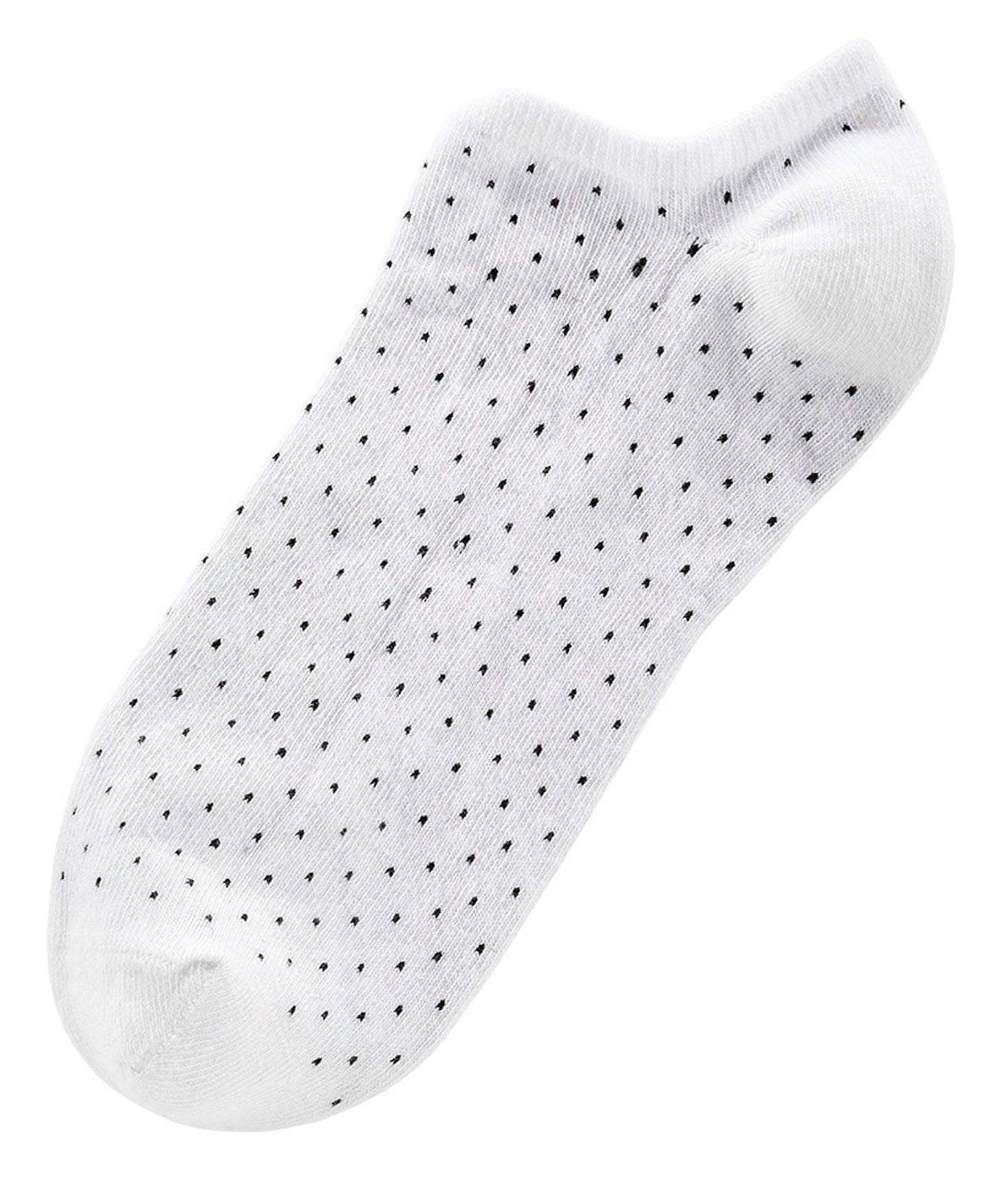 Sneaker Socken Punkte Streifen Schwarz Weiß Baumwolle - Kipamo