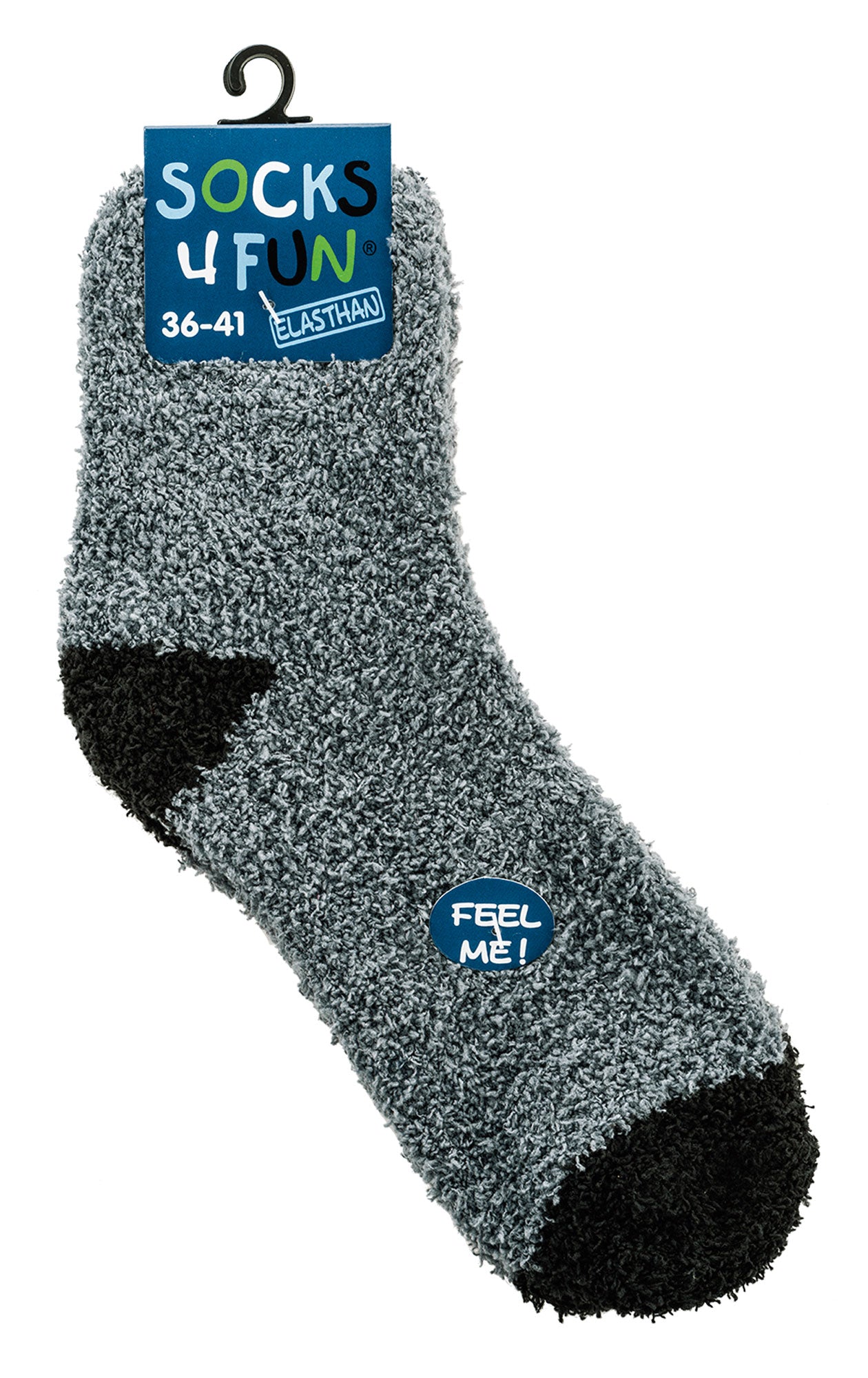 Kuschelsocken Winter Home Bett Strümpfe Grau Schwarz Ringel 24/29 30/35 36/41 - Kipamo