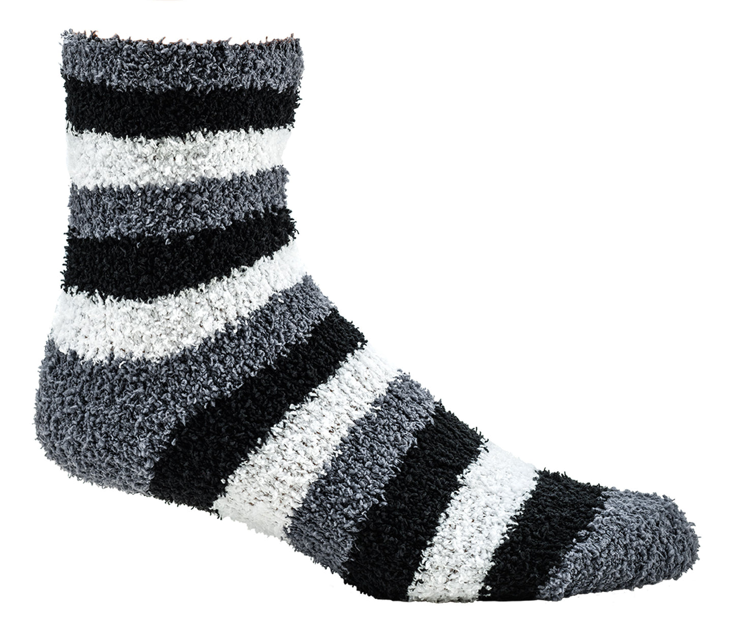 Kuschelsocken Winter Home Bett Strümpfe Grau Schwarz Ringel 24/29 30/35 36/41 - Kipamo