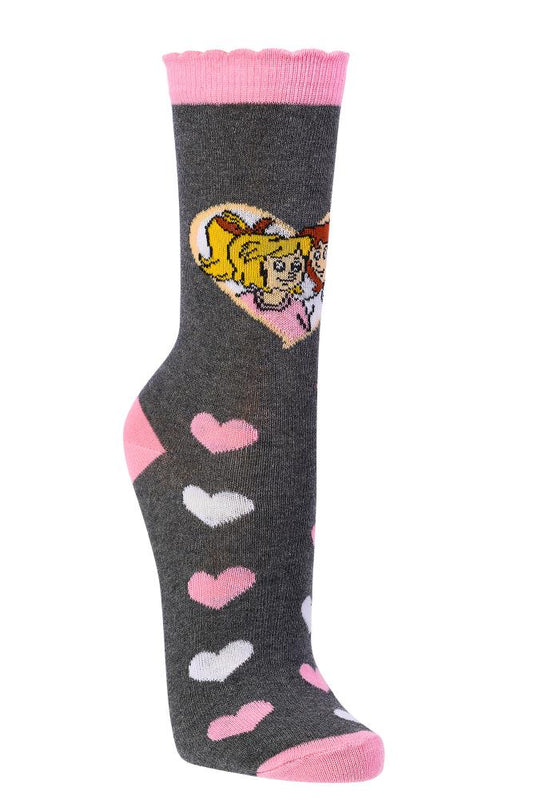 Bibi & Tina 2 Paar Mädchen Socken Hexe Kinder Baumwolle