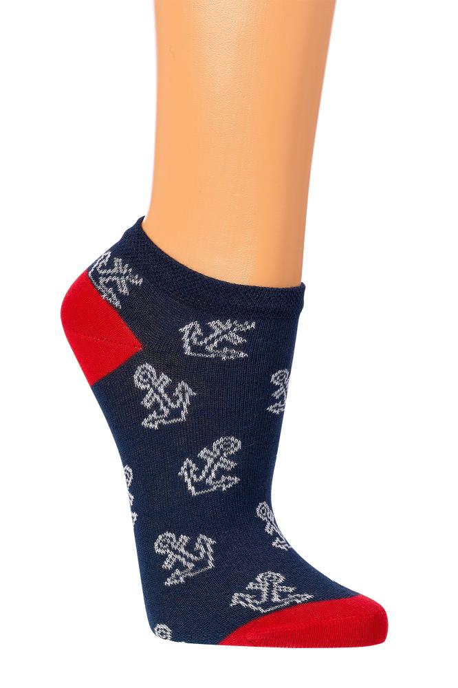 Sneaker Socken Strümpfe Kinder Vegan GOTS Bio Streifen Anker Baumwolle - Kipamo
