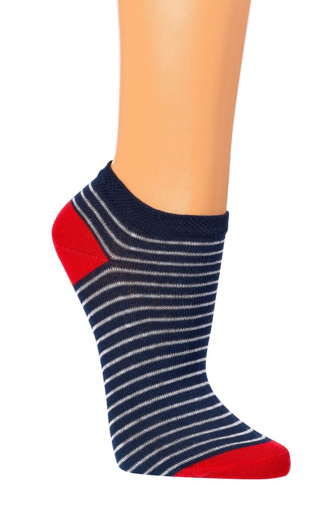 Sneaker Socken Strümpfe Kinder Vegan GOTS Bio Streifen Anker Baumwolle - Kipamo