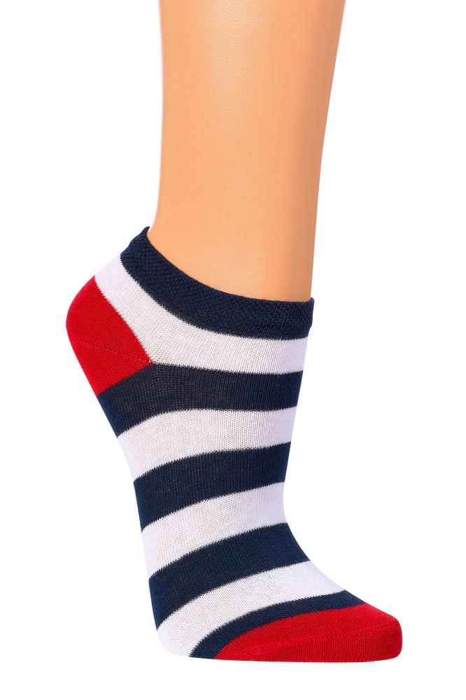 Sneaker Socken Strümpfe Kinder Vegan GOTS Bio Streifen Anker Baumwolle - Kipamo
