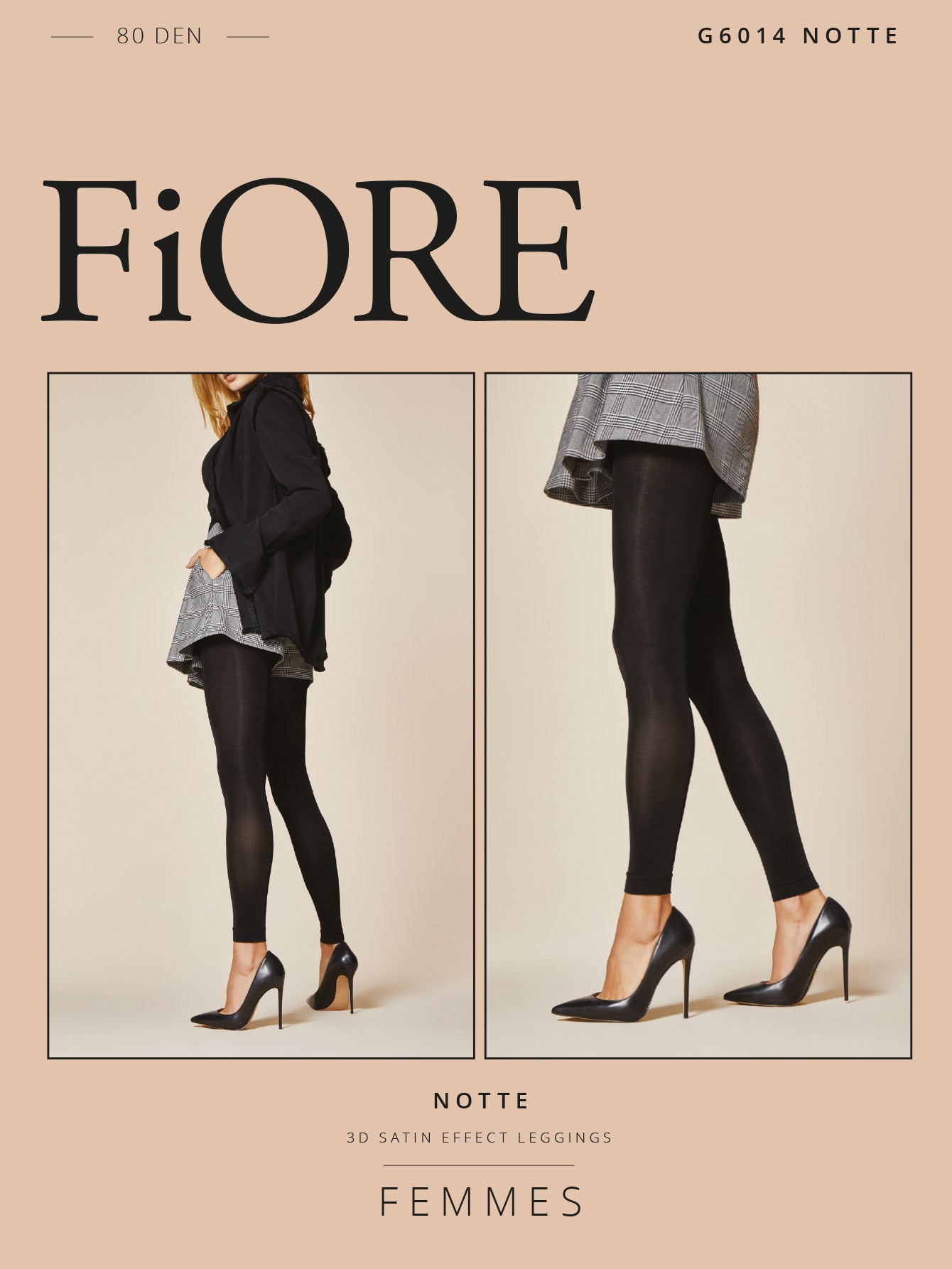 Fiore Notte 80DEN Leggings - Kipamo