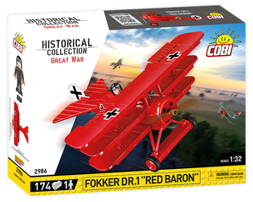 Cobi 2986 – FOKKER Dr. 1 ''Red Baron'' - Kipamo