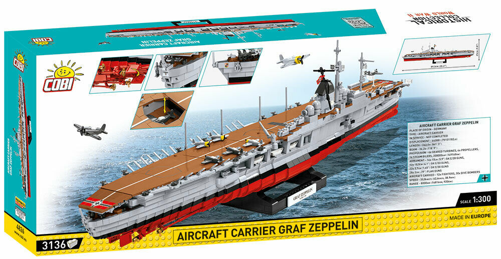 Cobi 4826 – Carrier Graf Zeppelin Flugzeugträger - Kipamo