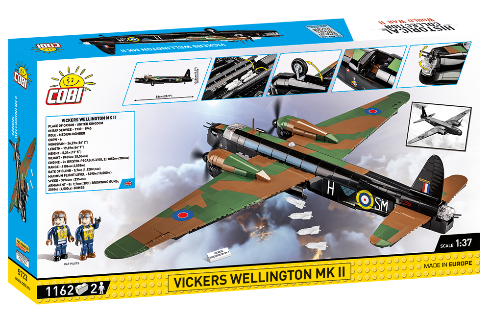 Cobi 5723 – Vickers Wellington Mk.II - Kipamo