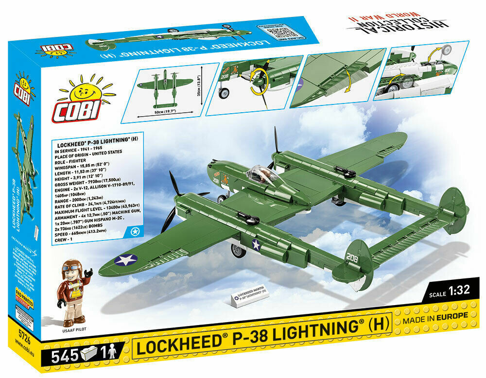 Cobi 5726 – Lockheed P-38 H Lightning - Kipamo