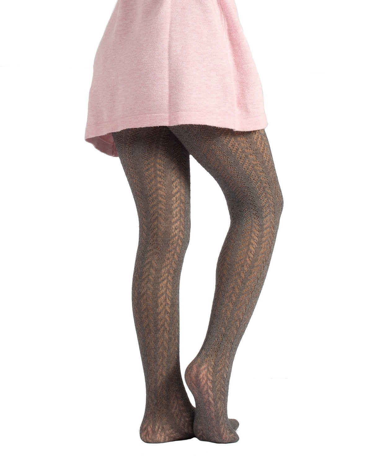 Calzitaly Baumwollstrumpfhose Chevron Mädchen Tights