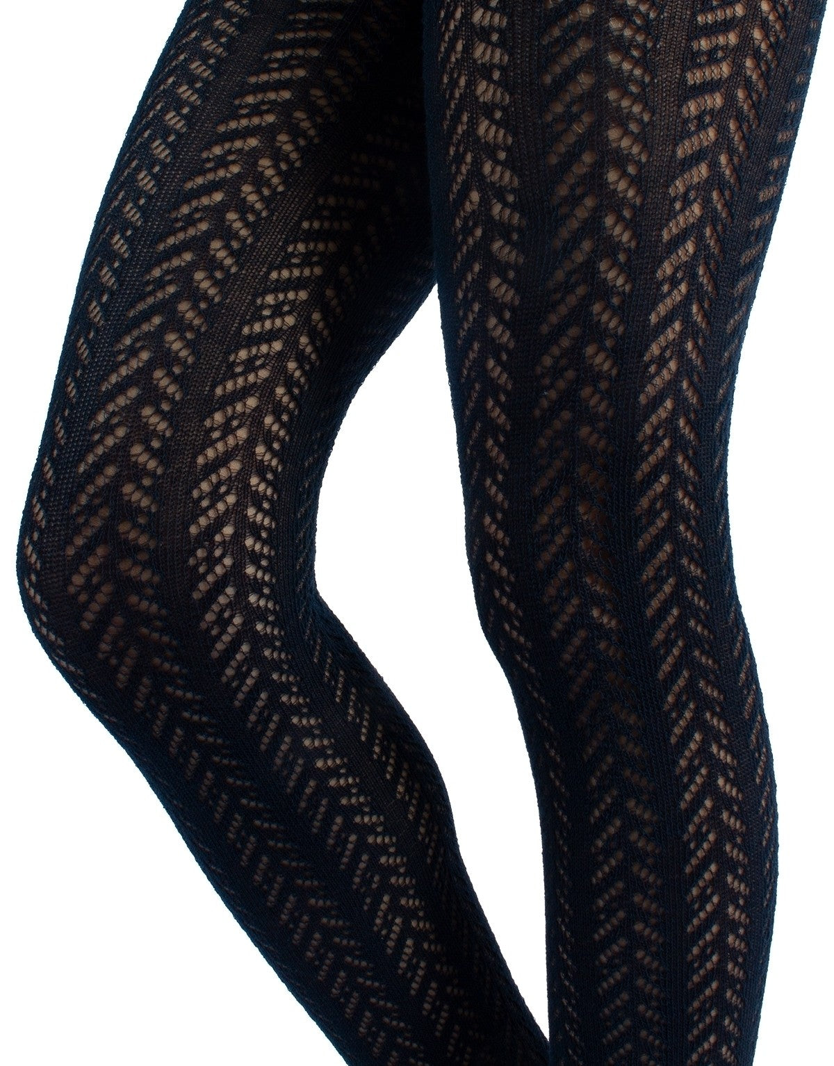 Calzitaly Baumwollstrumpfhose Chevron Mädchen Tights