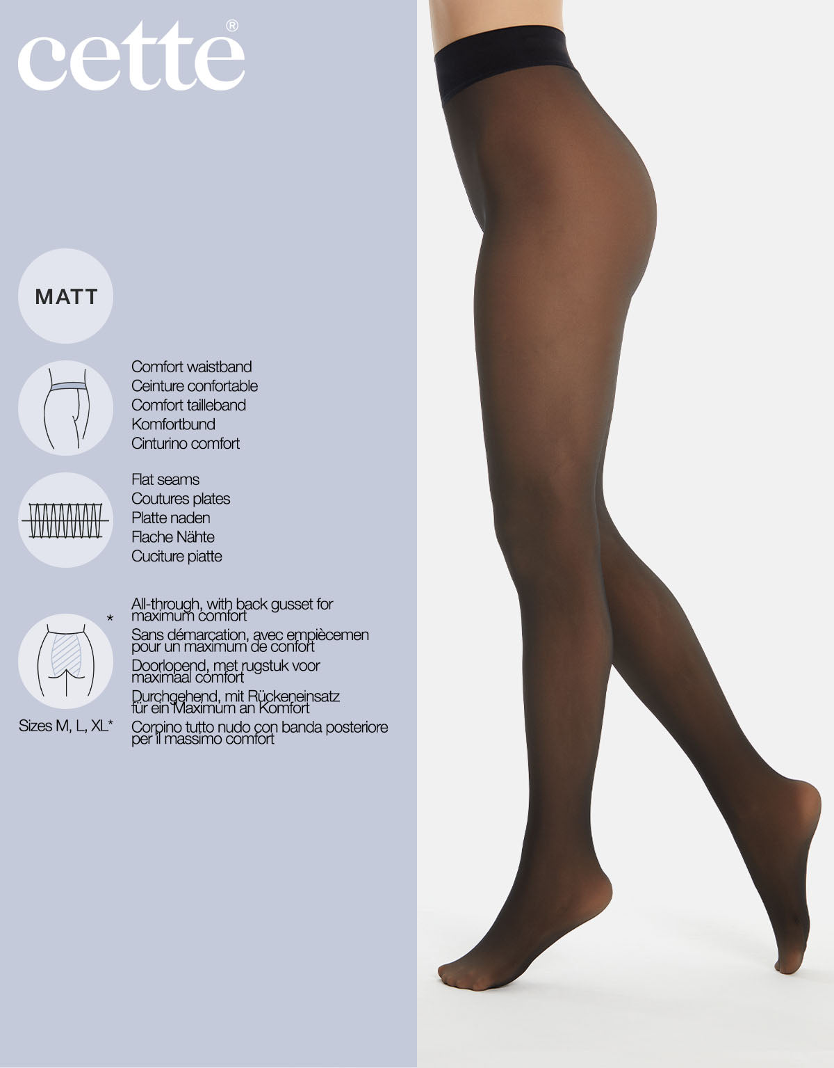 Cette NudeLook Herbst Winter Fleece Tights Strumpfhose