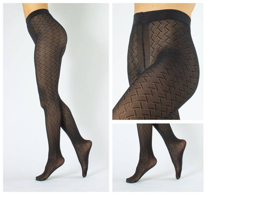 Cette Toulouse 50 DEN Rautenmuster Semi-Transparent Matt