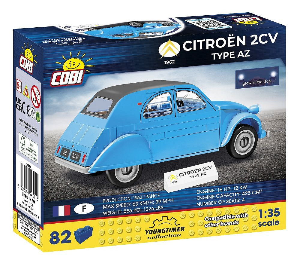 Cobi 24511 – Citroen 2CV Type AZ 1962 - Kipamo