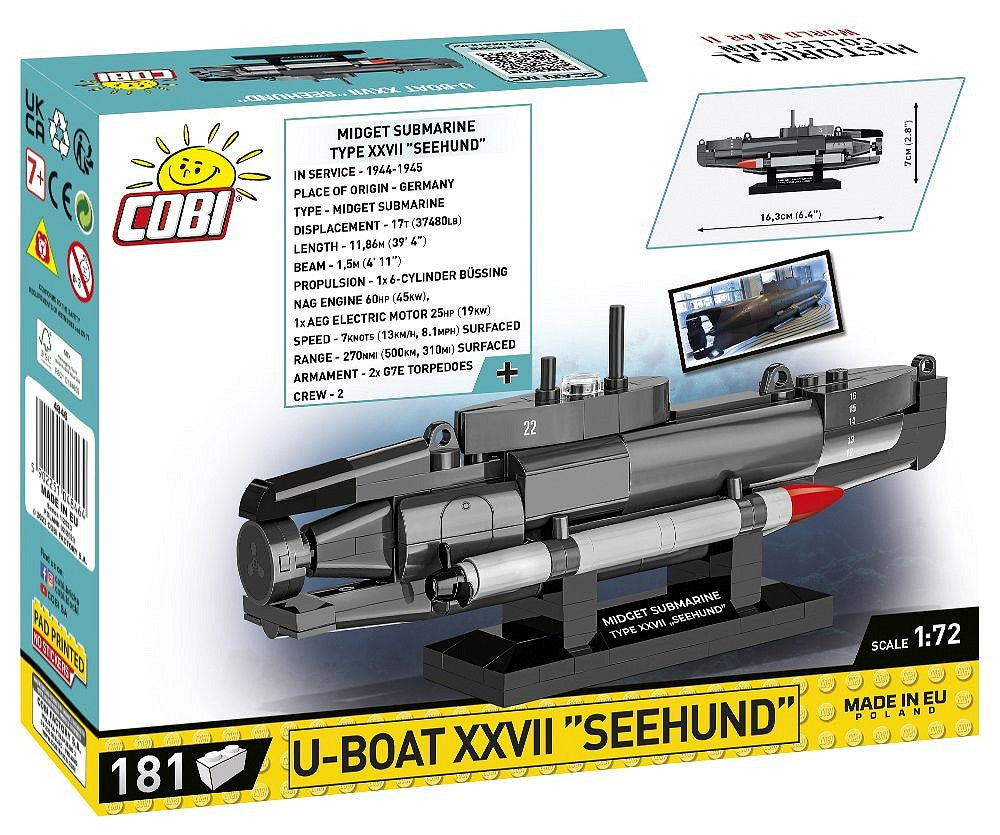 Cobi 4846 – XXVII Seehund Kleinst U-Boot - Kipamo