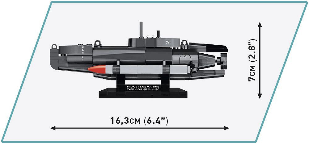 Cobi 4846 – XXVII Seehund Kleinst U-Boot - Kipamo