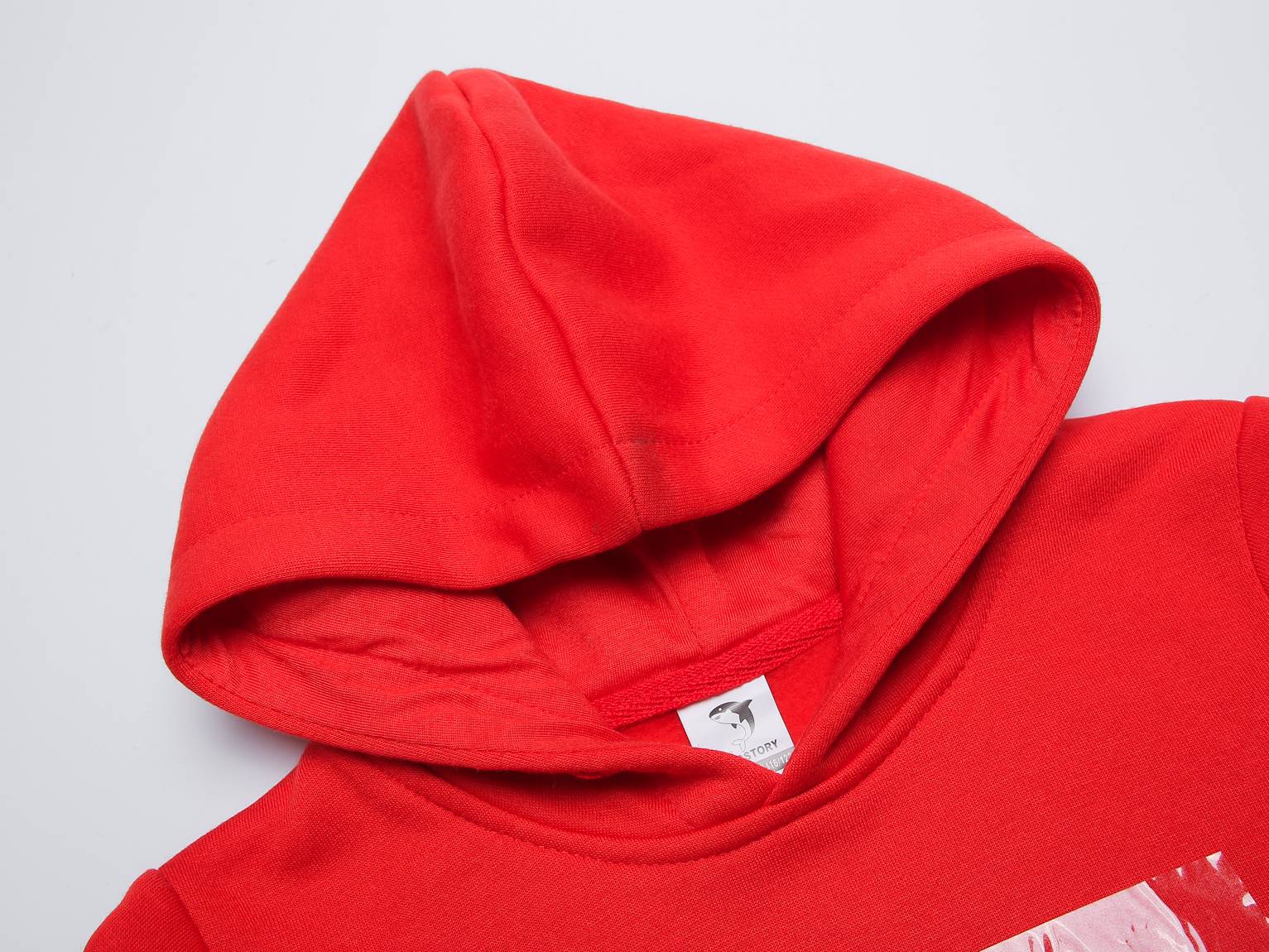 Kids Kinder Basic Hoodie Pullover Rot Kapuze Sweater 92-158 - Kipamo