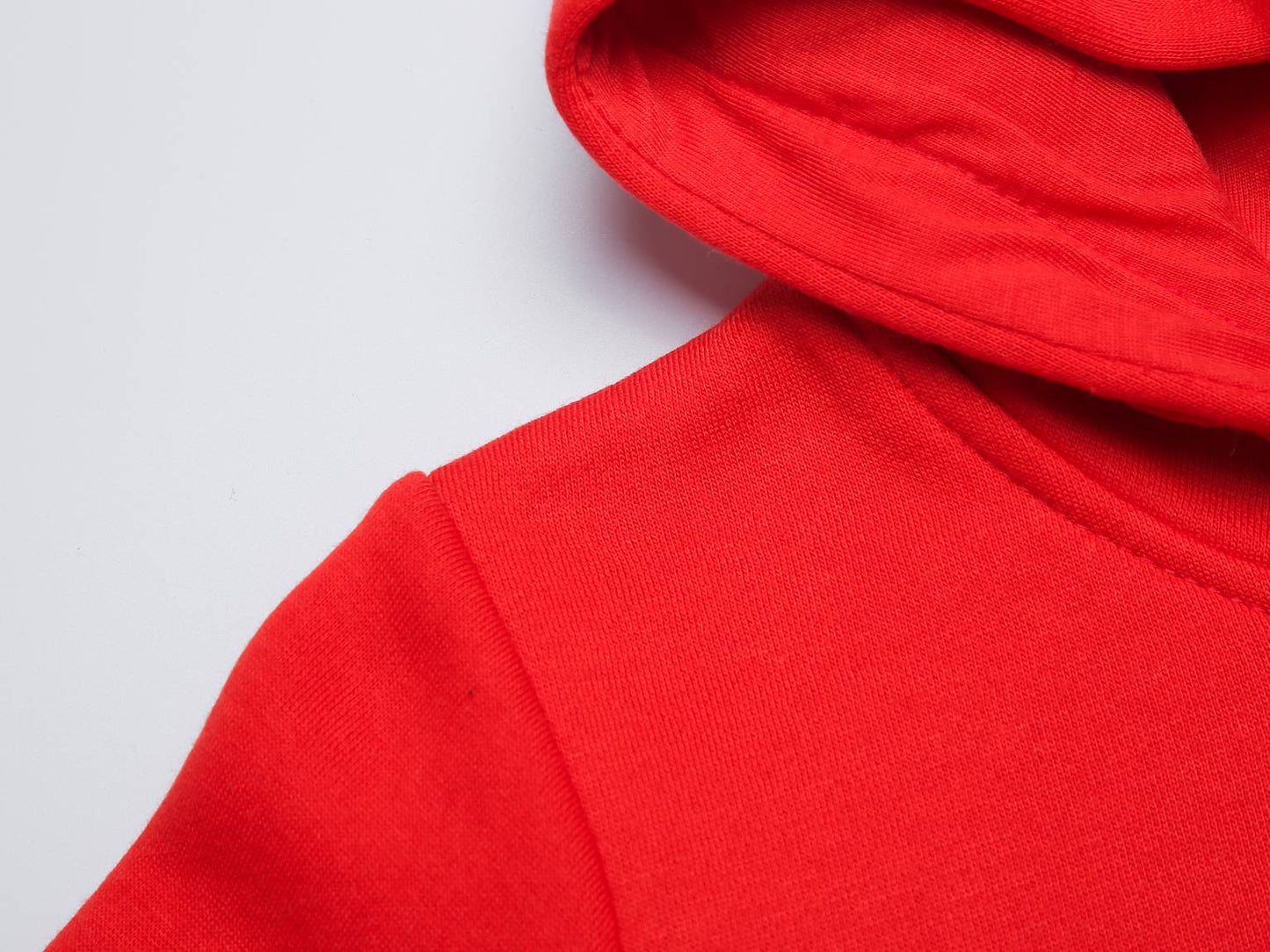 Kids Kinder Basic Hoodie Pullover Rot Kapuze Sweater 92-158 - Kipamo