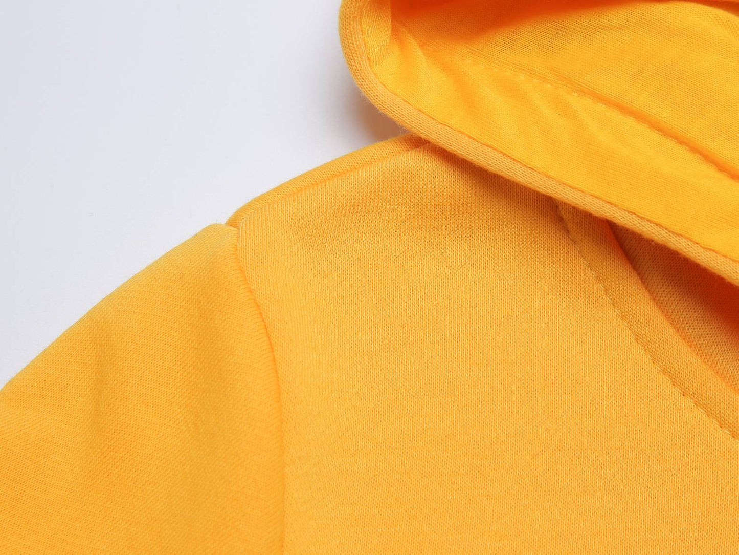 Kids Kinder Basic Hoodie Pullover Gelb Kapuze Sweater 92-158 - Kipamo