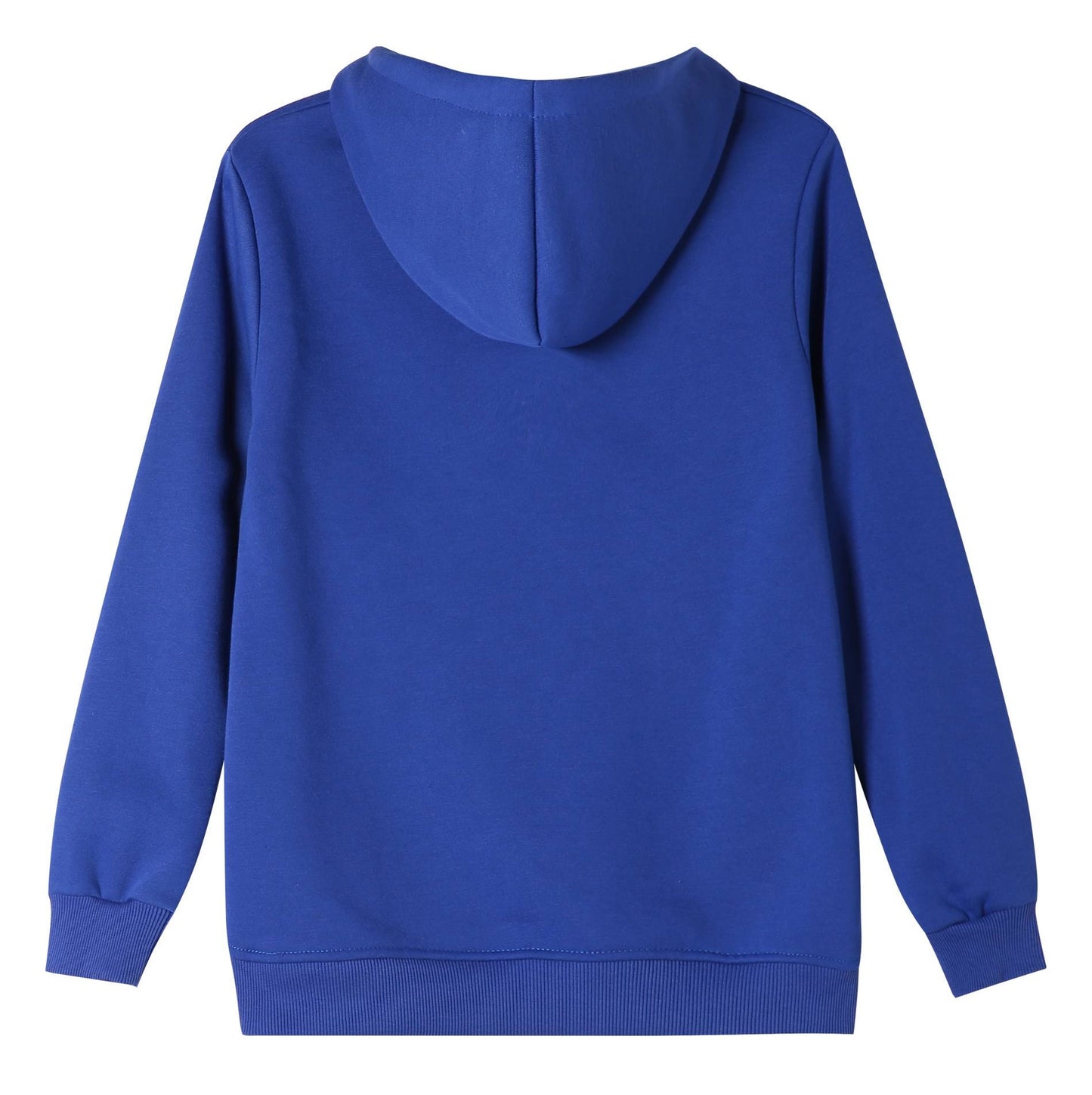 Kids Kinder Basic Hoodie Pullover Blau Kapuze Sweater 92-158 - Kipamo