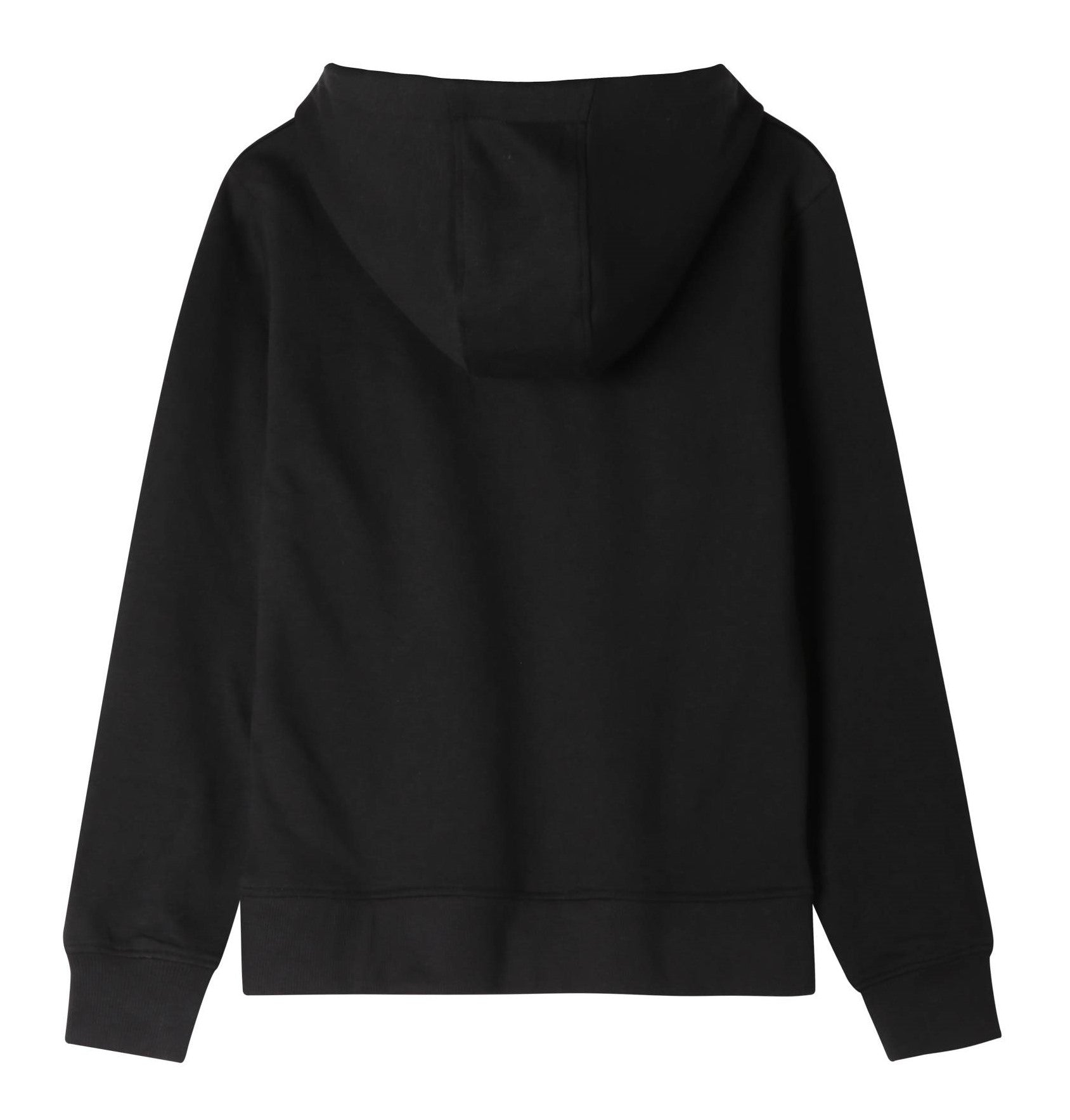 Kids Kinder Basic Hoodie Pullover Schwarz Kapuze Sweater 92-158 - Kipamo
