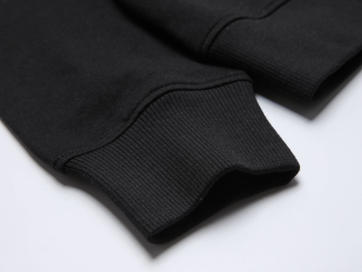 Kids Kinder Basic Hoodie Pullover Schwarz Kapuze Sweater 92-158 - Kipamo