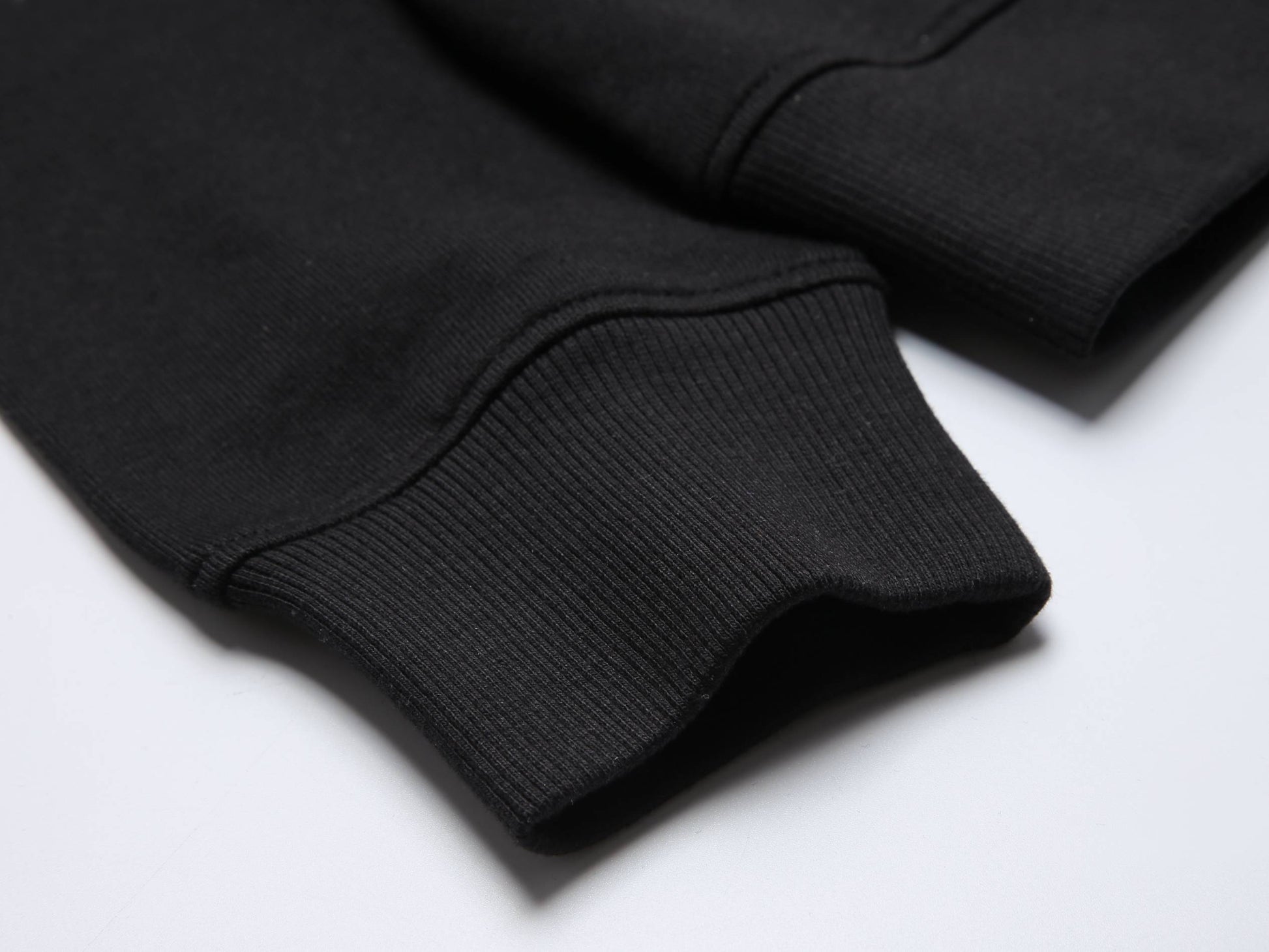 Kids Kinder Basic Hoodie Pullover Schwarz Kapuze Sweater 92-158 - Kipamo