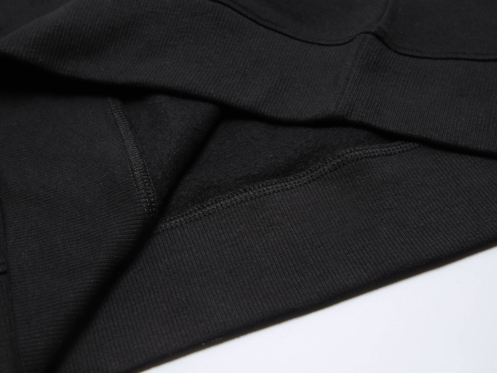 Kids Kinder Basic Hoodie Pullover Schwarz Kapuze Sweater 92-158 - Kipamo