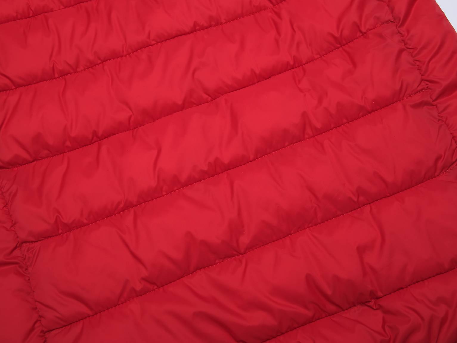 Kinder Gesteppte Übergangsjacke Kapuze Taschen, Red, 110-164 - Kipamo