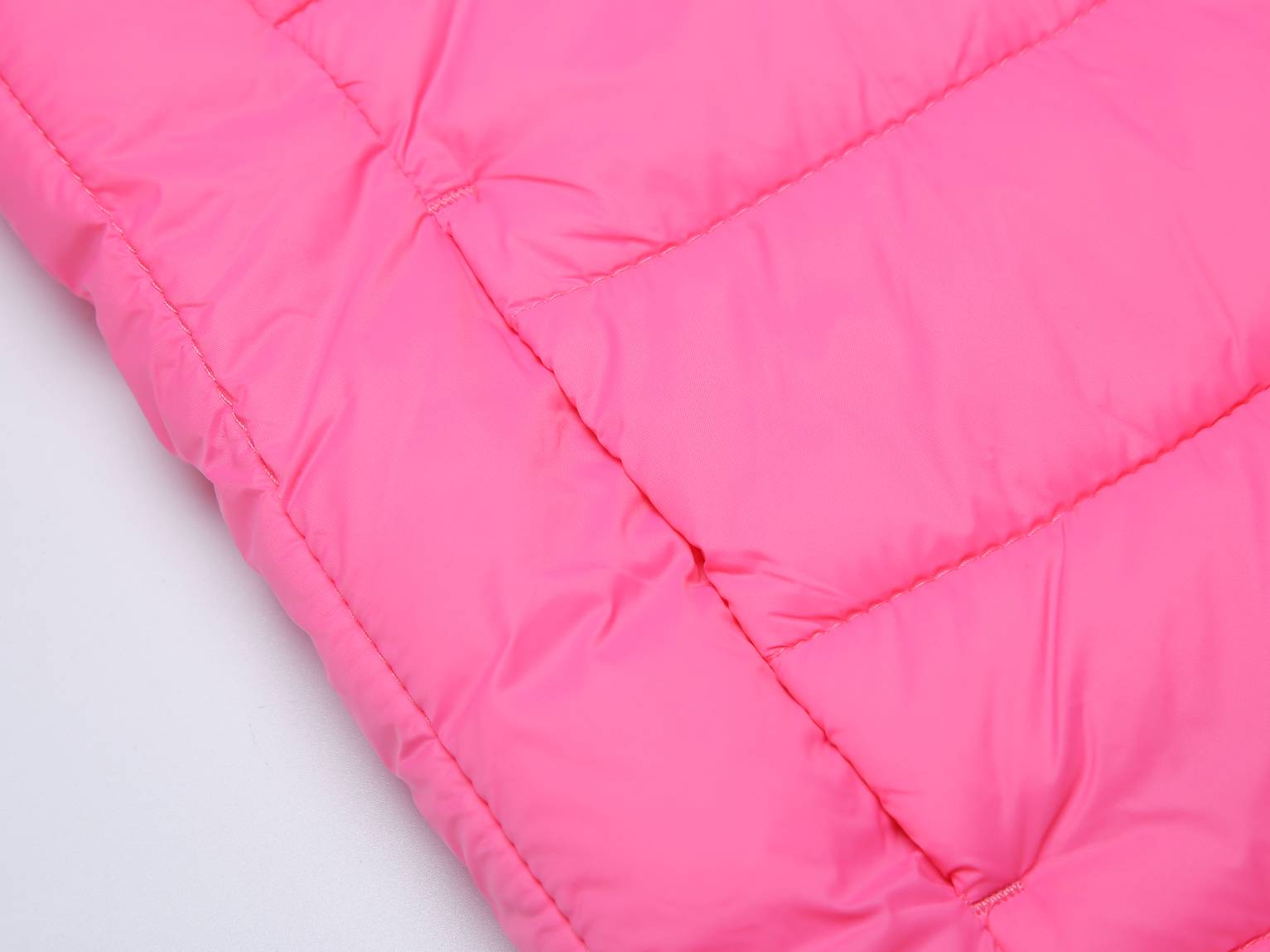 Kinder Gesteppte Übergangsjacke Kapuze Taschen, Rose, 110-164 - Kipamo